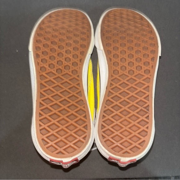 Kids VANS Custom Made Lace Up Sneakers Size 1 Bees & Bee Hives Canvas & Suede - Picture 6 of 8